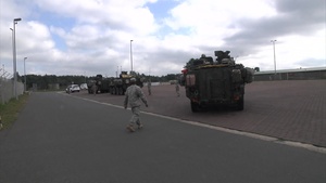 M1126 Stryker Combat Vehicle Convoy to Ramstein Air Base