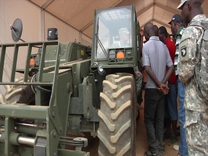JFC-UA Service Members Train NGOs, Liberians on Forklift