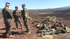 Lt. Gen. Toolan visits Marines on PTA during Exercise Lava Viper