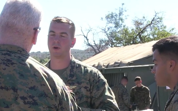 Lt. Gen. Toolan Visits Marines on PTA During Exercise Lava Viper B-Roll