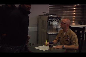First Class Petty Officers Take Chief Advancement Exam
