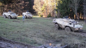 554 MP Drivers Training Armored Security Vehicle