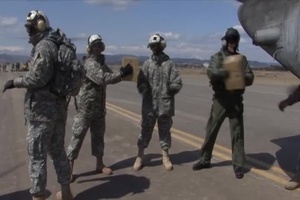 Operation Tomodachi: CH-46's Deliver Water to Sendai, Japan, Part 1