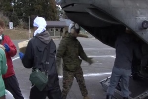 Operation Tomodachi: CH-46's Deliver Water to Sendai, Japan, Part 2