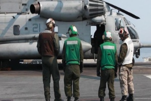 Operation Tomodachi: USS Essex Helicopter Take Off and Landings