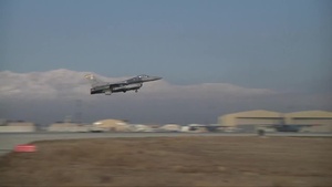 F-16s Take Off From Bagram