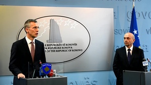 NATO Secretary General Visits KFOR (Kosovo) - Joint Press Point
