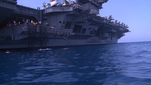 Swim Call Aboard USS Carl Vinson
