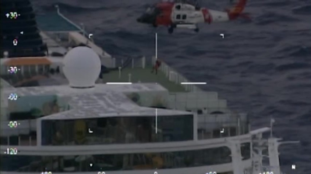 DVIDS - Video - Coast Guard Medevacs Woman Aboard Cruise Ship