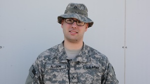 PFC Daniel Allison sends Valentine's Day greeting