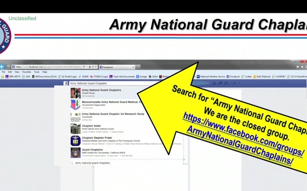 The Army National Guard Chaplains Facebook Page: What's In It For Me?
