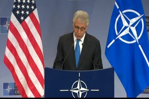 Secretary of Defense Hagel Speaks at NATO Headquarters