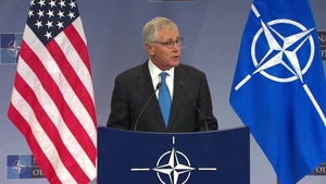 Secretary of Defense Hagel Speaks at NATO Headquarters
