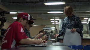 Monster Energy Supercross Team Visits USS Peleliu (LHA 5)