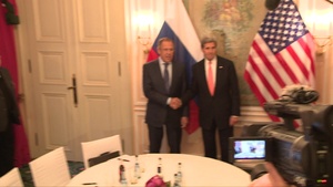 U.S. Secretary of State John Kerry And Russian Foreign Minister Sergey Lavrov