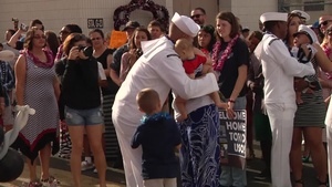 USS Halsey Returns From Deployment
