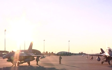 Sentry Savannah 15-1 Airfield Operations, F-16s at Dusk