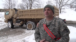 Mass. Guard Helps Clear Snow in New Bedford