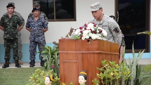 Exercise Cobra Gold 2015 Engineer Civil/Humanitarian Assistance Program site 1 dedication ceremony