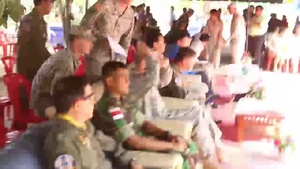 Exercise Cobra Gold 2015 Engineer Civil/Humanitarian Assistance Program site 2 dedication ceremony