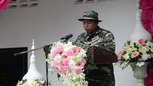 Exercise Cobra Gold 2015 Engineer Civil/Humanitarian Assistance Program site 3 dedication ceremony