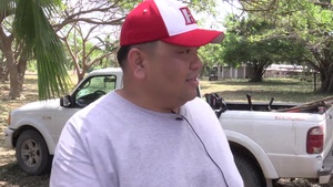 Mayor of Tinian and Master Sgt. Larnell Smith Talk about Park Clean Up in Tinian