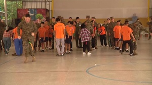 B-roll of Service Members Give Back to the Community in Thailand