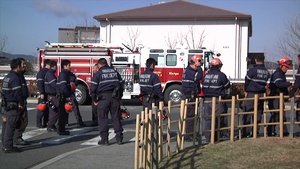 Japanese Firefighters Conduct Annual Training