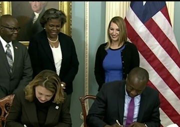 Document Signing for Liberia Development Funds