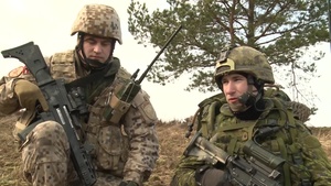 Latvian and Canadian Soldiers Soundbites