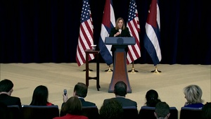 Cuban Foreign Ministry’s Director General for U.S. Affairs, Josefina Vidal Ferreiro, English Predominant
