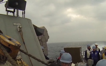 USS Fort Worth (LCS 3) Conducts Replenishment at Sea