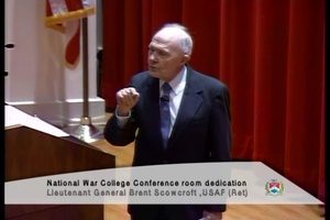 National War College Dedicates Conference Room to Retired Air Force Lieutenant General Brent Scowcroft