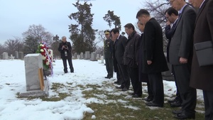 South Korean Delegation Honors X Corps Commander at Arlington National Cemetery