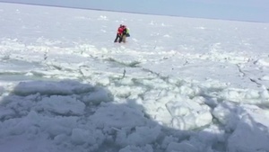USCGC Neah Bay Rescues Lake St. Clair Walker