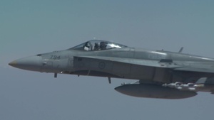 U.S. KC-135 Refuels Canadian CF-188