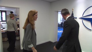 US Ambassador to United Nations Samantha Powers visits NATO
