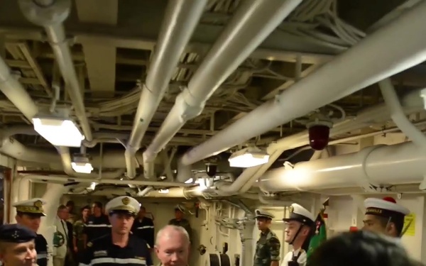 Chairman Joint Chief's of Staff General Martin E. Dempsey Visits French Aircraft Carrier