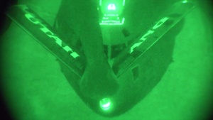 KC-135 Refueling C-17 at Night