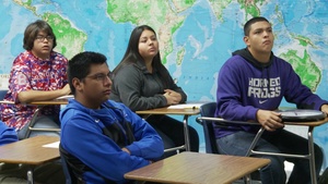 International Military students visit local American High School