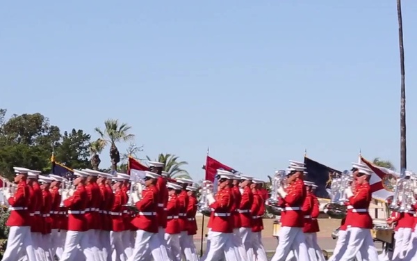 Battle Color Detachment performs for MCAS Miramar