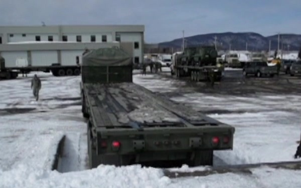 Maple Caravan 15 B-Roll - Loading Canadian Army Equipment