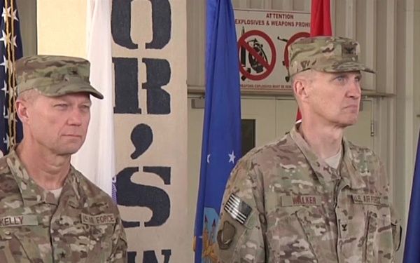 455the Air Expeditionary Medical Group Change of Command Ceremony