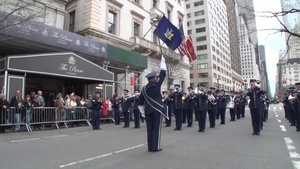 The ANG Band of The Northeast Marches up 5th Avenue