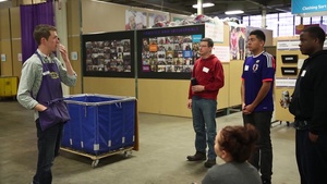 Marines volunteer at Cradles to Crayons
