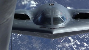 B-2 Spirit being refueled by KC-135 Stratotanker