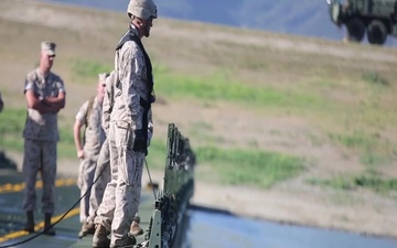 Marines build IRB across Lake Elsinore