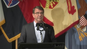 Secretary of Defense Ash Carter Troop Event