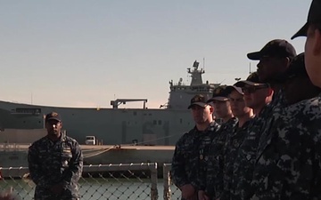 VCNO Visits USS Ross