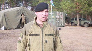 US Marines Talk Hydration With Luxembourg Army